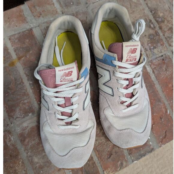 New Balance Shoe Mens 12 Gray/White/Light Blue ML574ERF Essentials Sneaker - Picture 12 of 12